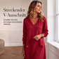 Schmeichelndes Midikleid mit V-Ausschnitt