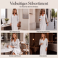 Schmeichelndes Midikleid mit V-Ausschnitt