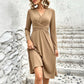 Elegantes Damen-Midikleid mit V-Ausschnitt