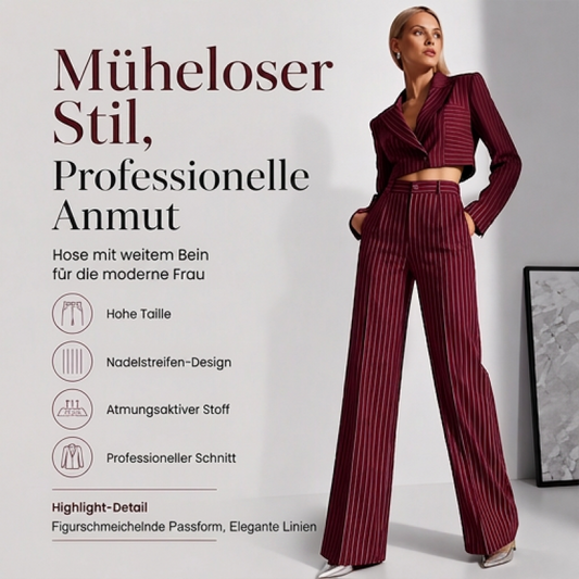 👖 Hochhausige gestreifte Weithosen – Hoher Bund, weites Bein & modisches Streifendesign | Figurschmeichelnd, luftig & vielseitig – Perfekt für warme Tage & elegante Looks – Jetzt -50%