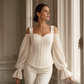 🌸 Damen Cold-Shoulder-Oberteil aus geblümtem Jacquard – Eleganter Blumenstoff, femininer Schulter-Akzent & vielseitig kombinierbar | Perfekt für warme Tage, Dates & besondere Anlässe – Jetzt -50%!