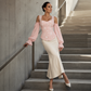 🌸 Damen Cold-Shoulder-Oberteil aus geblümtem Jacquard – Eleganter Blumenstoff, femininer Schulter-Akzent & vielseitig kombinierbar | Perfekt für warme Tage, Dates & besondere Anlässe – Jetzt -50%!