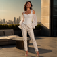 🌸 Damen Cold-Shoulder-Oberteil aus geblümtem Jacquard – Eleganter Blumenstoff, femininer Schulter-Akzent & vielseitig kombinierbar | Perfekt für warme Tage, Dates & besondere Anlässe – Jetzt -50%!
