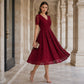 📢📢50%Rabatt!!!👗Elegantes Spitzenkleid mit V-Ausschnitt für Damen✨✨