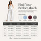 Damen Peplum-Top & Weites Bein Hosen-Set
