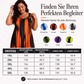 Ärmelloses gestreiftes Kleid für Damen in Übergröße