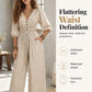 Damen Taillierender V-Ausschnitt Overall