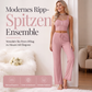 Damen Spitzen-Camisole-Pyjama-Set für den Sommer