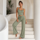Damen Spitzen-Camisole-Pyjama-Set für den Sommer