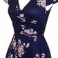 👗🌼Nur kurze Zeit – 50 % Rabatt！💖Elegantes bedrucktes Damenkleid mit Taschen