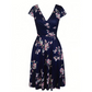 👗🌼Nur kurze Zeit – 50 % Rabatt！💖Elegantes bedrucktes Damenkleid mit Taschen