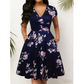 👗🌼Nur kurze Zeit – 50 % Rabatt！💖Elegantes bedrucktes Damenkleid mit Taschen