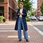 Weite Damenjeans mit Cut-Outs und Metallösen