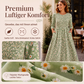 📢📢50%Rabatt!!!🎉✨Damen-Kleid mit Smoknähten und Blumenmuster