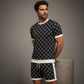 Herren-Freizeit-Oberteil & Shorts im 2er-Set