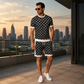 Herren-Freizeit-Oberteil & Shorts im 2er-Set