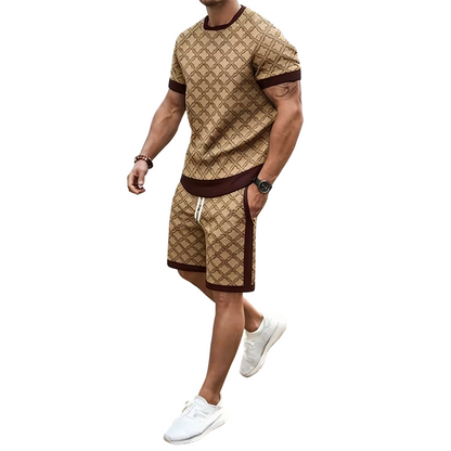 Herren-Freizeit-Oberteil & Shorts im 2er-Set