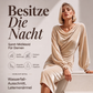 Elegantes Samtkleid mit Wasserfallkragen für Damen