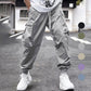 Herren Casual Loose Vintage Jogginghose mit Klapptaschen