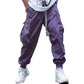 Herren Casual Loose Vintage Jogginghose mit Klapptaschen