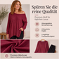Damen-Carmen-Oberteil mit geteiltem Saum