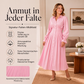 Langarm-Hemdkleid für Damen mit Faltenbund