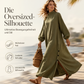 Weites langärmeliges Maxikleid für Damen