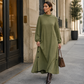 Weites langärmeliges Maxikleid für Damen