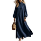 Weites langärmeliges Maxikleid für Damen