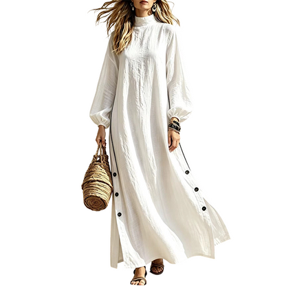 Weites langärmeliges Maxikleid für Damen