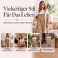 Damen Jeans-Latzhose mit Blumenmuster, lockere Passform
