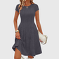 Elegantes geripptes Strickkleid für Damen mit gebürsteter Oberfläche