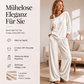📢📢50%Rabatt!!!🎉✨Damen-Off-Shoulder-Oberteil mit weitem Hosenbein als Set