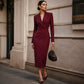 Elegantes asymmetrisches einreihiges Blazerkleid für Damen