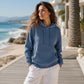 🍂🧥Neue Herbstkollektion – 50 % Rabatt！☕Damen-Kapuzenpullover aus Cord mit Taschen