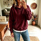 🍂🧥Neue Herbstkollektion – 50 % Rabatt！☕Damen-Kapuzenpullover aus Cord mit Taschen
