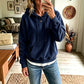 🍂🧥Neue Herbstkollektion – 50 % Rabatt！☕Damen-Kapuzenpullover aus Cord mit Taschen