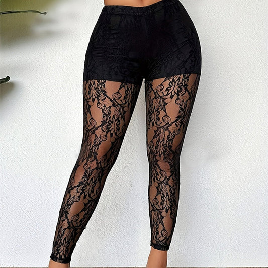 📢📢50%Rabatt!!!🎉✨Damen Sexy Transparente Spitzen-Mesh-Hosen