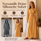 👗🍁Herbst-Favoriten – 50 % Rabatt！☕Gestreiftes Maxikleid für Damen mit elastischer Taille
