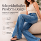 👖💙50 % Rabatt！⭐Weite hochtaillierte Jeans für Damen