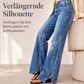 👖💙50 % Rabatt！⭐Weite hochtaillierte Jeans für Damen