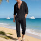 Atmungsaktives Leinen-Strandoutfit für Herren