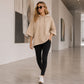 Weites Hoodie mit weiten Ärmeln für Damen, legeres Sweatshirt