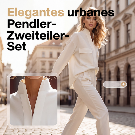 Elegantes Zweiteiler-Set aus langärmligem Oberteil und Hose