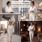 Elegantes Zweiteiler-Set aus langärmligem Oberteil und Hose