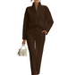 Elegantes Zweiteiler-Set aus langärmligem Oberteil und Hose