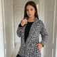 Damen-Leopardenjacke mit Reißverschluss