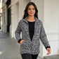 Damen-Leopardenjacke mit Reißverschluss