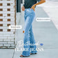 👖🛍️50 % Rabatt！🏷️Damen Hochbund Destroyed Schlaghose
