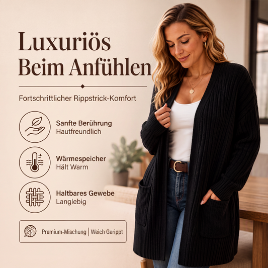 📢📢50%Rabatt!!!🎉✨Gerippte Strickjacke für Damen